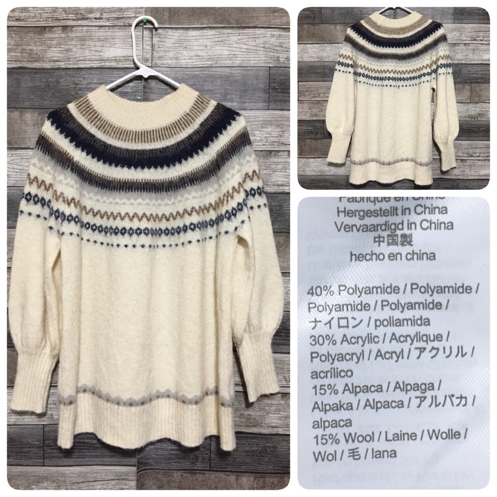 J. Crew fair isle sweater